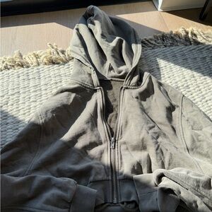 Alo Olive Zip-Up Hoodie